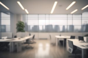 eficiencia energética - oficinas de empresa blurred